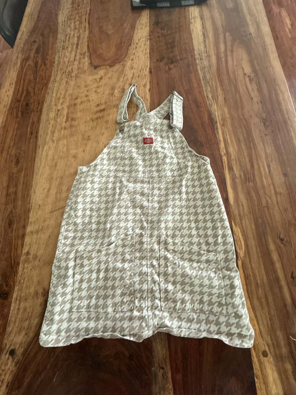 Dickies Houndstooth Overall Dress Girls size L